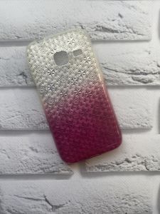 Силіконовий чохол для SAMSUNG Galaxy J1mini J105 Орнамент. Срібно-рожевий