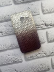 Силіконовий чохол для SAMSUNG Galaxy J1mini J105 Орнамент. Срібно-чорний