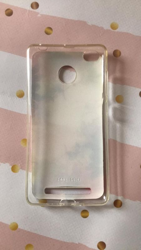 Силіконовий чохол з камінням для Xiaomi Redmi 3s Квіти рожево-голубі