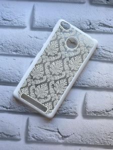 Пластиковий чохол для Xiaomi Redmi 3s Віражі. Білий