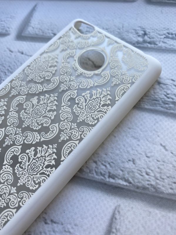 Пластиковий чохол для Xiaomi Redmi 3s Віражі. Білий