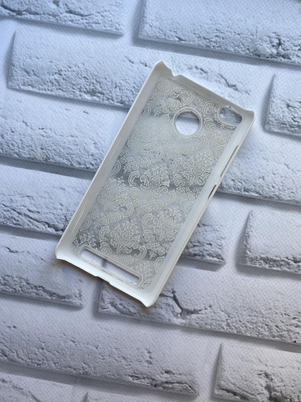 Пластиковий чохол для Xiaomi Redmi 3s Віражі. Білий