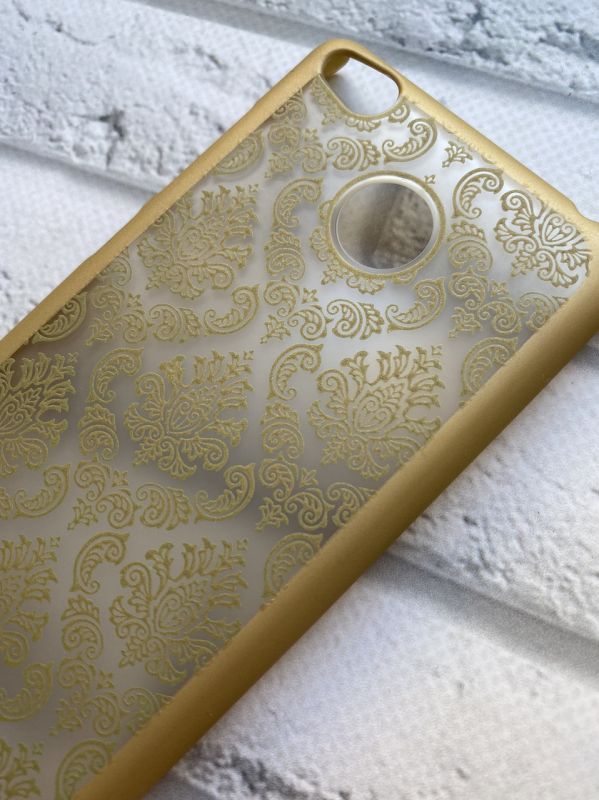 Пластиковий чохол для Xiaomi Redmi 3s Віражі. Золотий