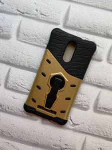 Силіконовий чохол з підставкою для Xiaomi Redmi Note 3 / Note 3 Pro Чорно-золотий