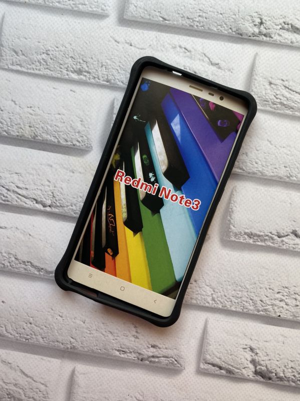 Силіконовий чохол з підставкою для Xiaomi Redmi Note 3 / Note 3 Pro Чорно-золотий