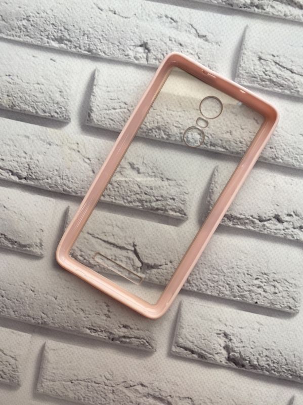 Силіконовий чохол з бампером для Xiaomi Redmi Note 3 / Note 3 Pro Рожевий