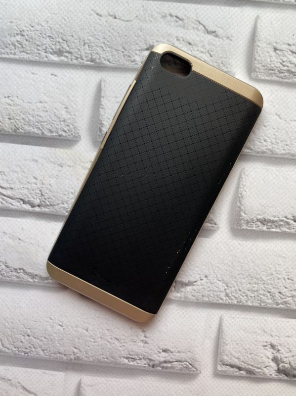 Силіконовий чохол Ipaky для Xiaomi Mi 5 Із золотим бампером. Чорний