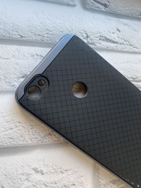 Силіконовий чохол Ipaky із сірим бампером для Xiaomi Redmi Note 5A Чорний