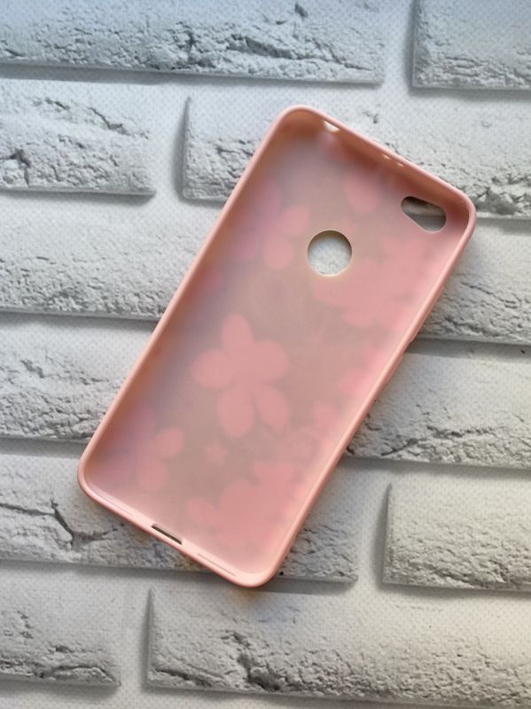 Силіконовий чохол з малюнком та камінням для Xiaomi Redmi Note 5A Рожеві і жовті квіти