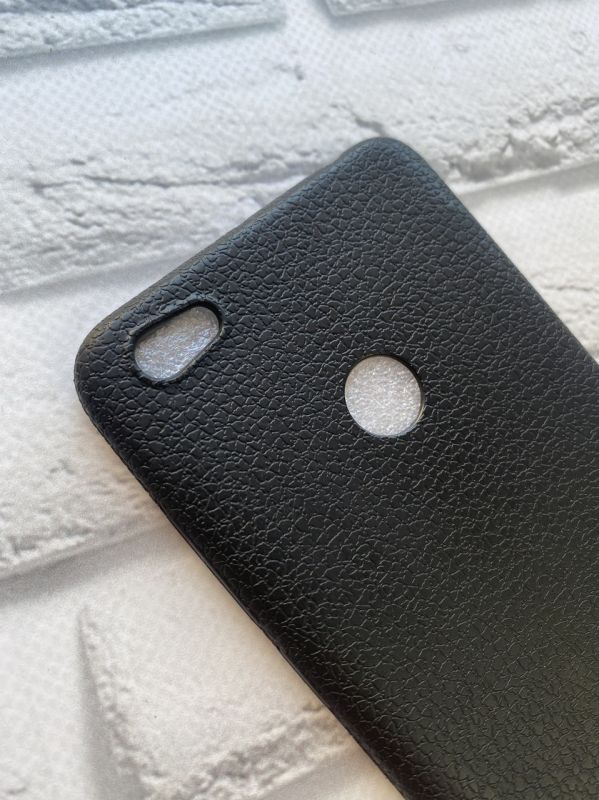 Силіконовий чохол з тисненням для Xiaomi Redmi Note 5A Чорний