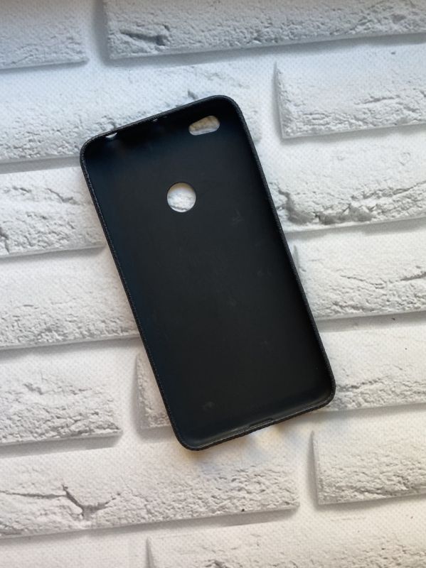 Силіконовий чохол з тисненням для Xiaomi Redmi Note 5A Чорний
