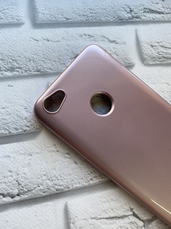 Силіконовий чохол для Xiaomi Redmi Note 5A Блістер. Рожеве золото