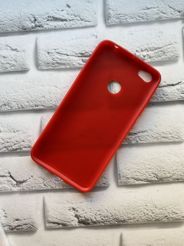 Силіконовий чохол для Xiaomi Redmi Note 5A Карбоновий. Червоний