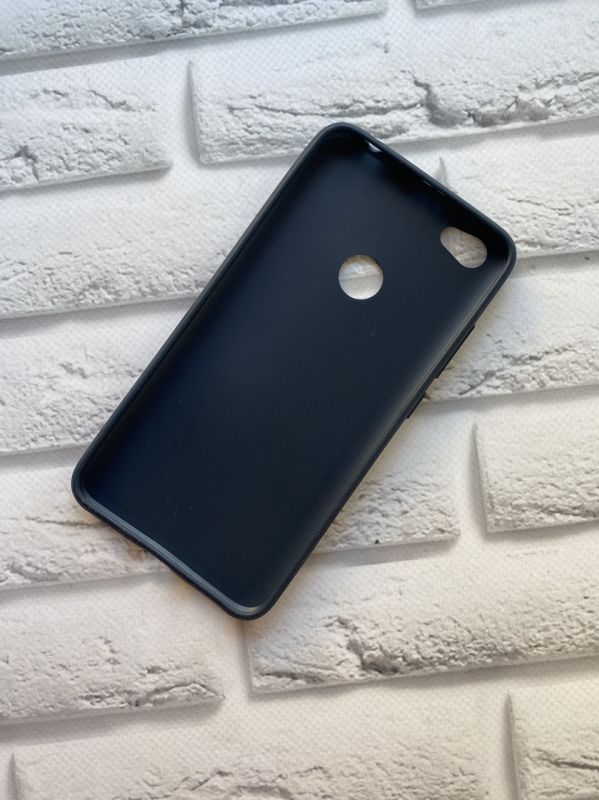 Силіконовий чохол для Xiaomi Redmi Note 5A Карбоновий. Чорний