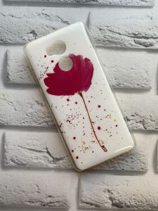 Силіконовий чохол з малюнком для Xiaomi Redmi 4 / 4 Prime Квітка рожева