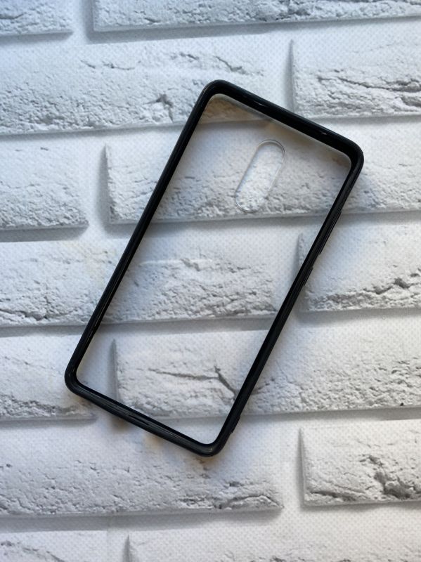 Силіконовий чохол прозорий з бампером для Xiaomi Redmi Pro Чорний