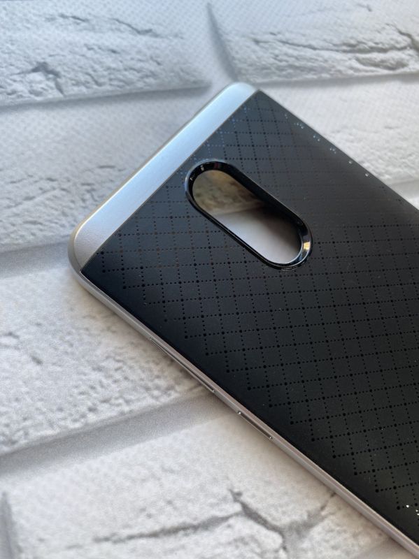 Силіконовий чохол Ipaky зі срібним бампером для Xiaomi Redmi Pro Чорний