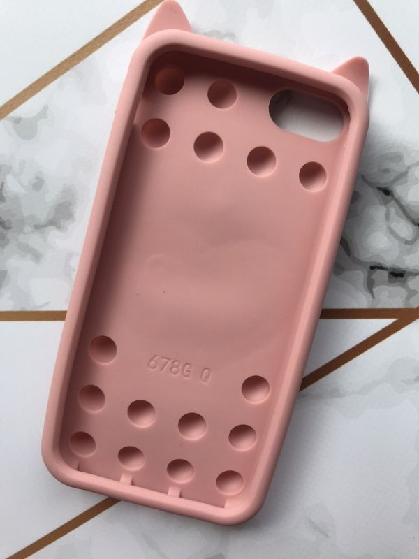 Чохол Попит Антистрес Поп-Іт Pop It на iPhone 6/6s Котик з сердечком Рожевий