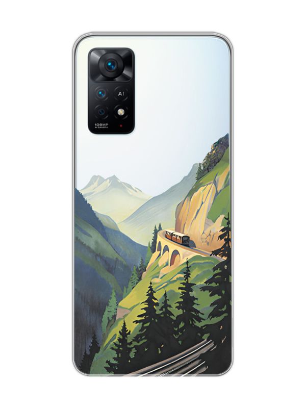 Прозорий чохол на Xiaomi Redmi Note 11 Pro Пейзаж. Гори (принт 87)