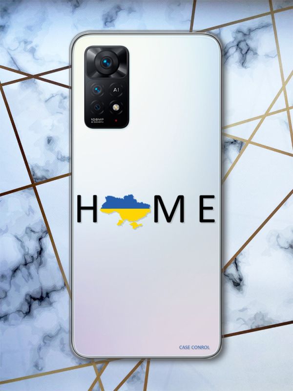 Прозорий чохол на Xiaomi Redmi Note 11 Pro Дім Україна (патріотичний принт 72)
