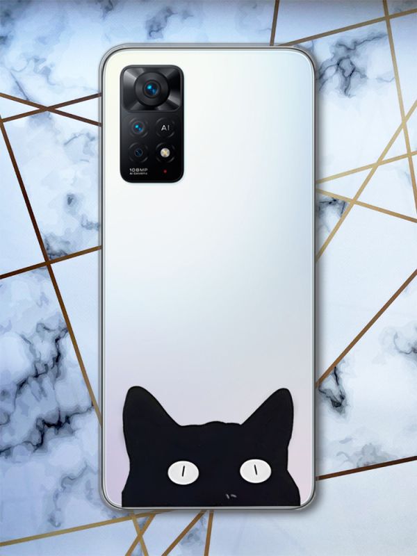 Прозорий чохол на Xiaomi Redmi Note 11 Pro Кішечка (принт 119)