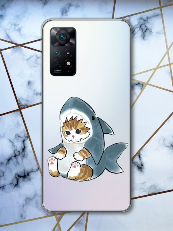 Прозорий чохол на Xiaomi Redmi Note 11 Pro Кошеня (принт 120)