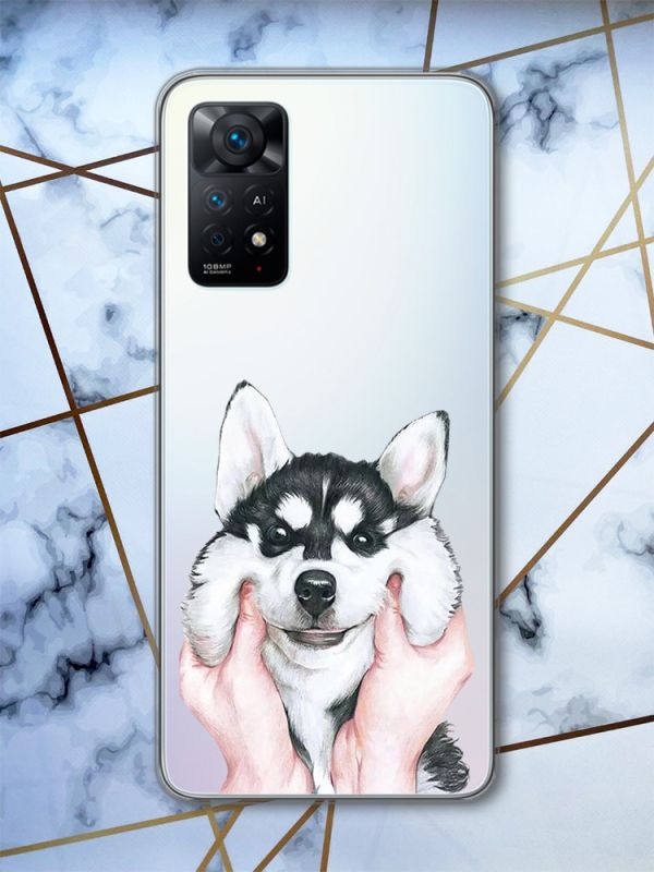 Прозорий чохол на Xiaomi Redmi Note 11 Pro Мордочка (принт 121)