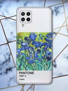 Прозорий чохол Samsung Galaxy M32 / M22 / A22 4G Іриси (принт 75)