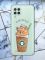 Прозорий чохол Samsung Galaxy M32 / M22 / A22 4G Капучино котик (принт 97)