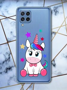 Прозорий чохол Samsung Galaxy M32 / M22 / A22 4G Єдиноріг (принт 102)
