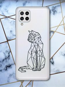 Прозорий чохол Samsung Galaxy M32 / M22 / A22 4G Кішечка (принт 124)