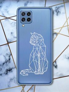 Прозорий чохол Samsung Galaxy M32 / M22 / A22 4G Кішечка (принт 125)