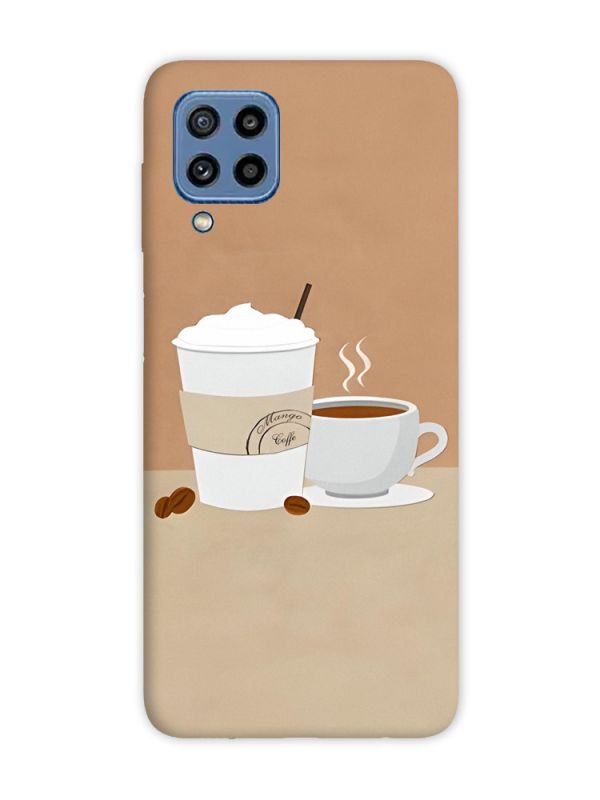 Чохол на Samsung Galaxy M32 / M22 / A22 4G Кава (принт 108)
