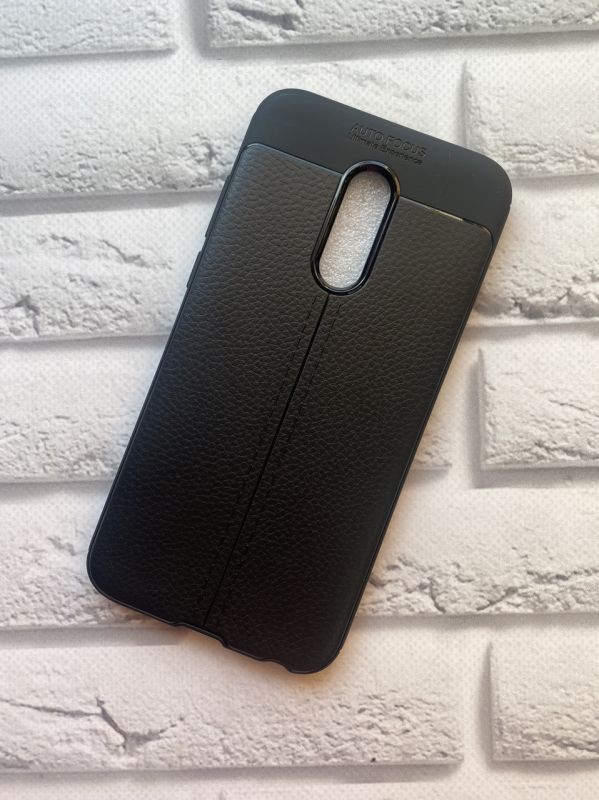Силіконовий чохол з тисненням Meizu 16 Plus Auto Focus Чорний