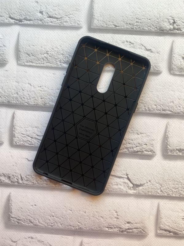 Силіконовий чохол з тисненням Meizu 15 Plus Auto Focus Чорний