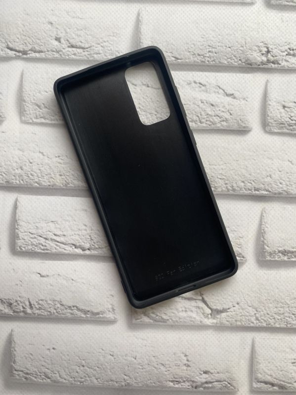 Силіконовий чохол із блискітками для Samsung Galaxy S20 FE Україна в руках