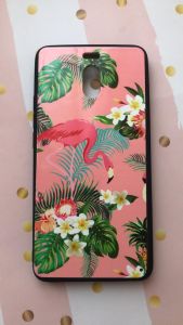 Пластиковий чохол з малюнком на Meizu M6 Note Фламінго на рожевому