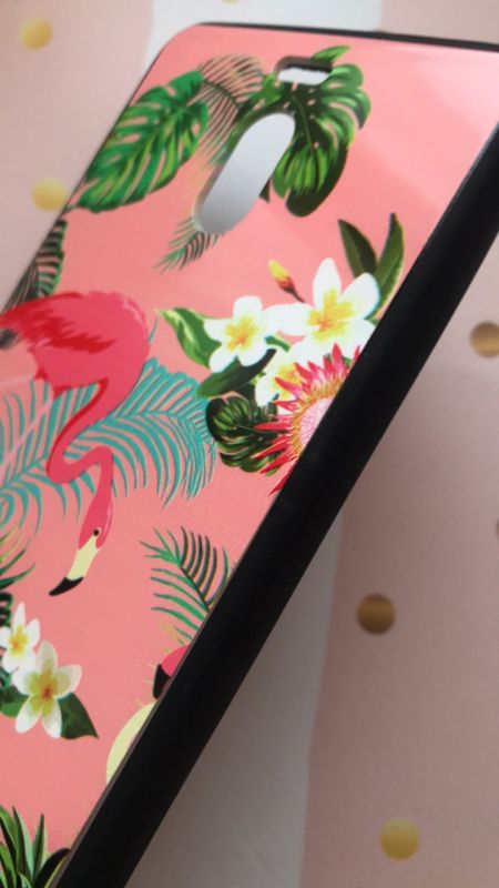 Пластиковий чохол з малюнком на Meizu M6 Note Фламінго на рожевому