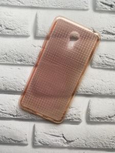 Силіконовий чохол для Meizu MX 6 Блискуча сітка. Рожевий