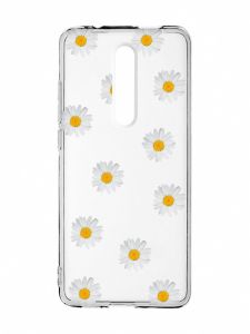 Прозорий чохол на Xiaomi Mi 9T / K20 Фон ромашки (принт 41)