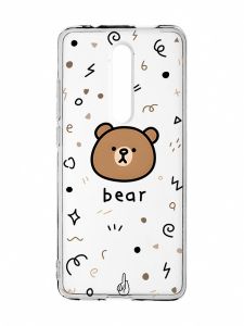 Прозорий чохол на Xiaomi Mi 9T / K20 Ведмедик (принт 76)