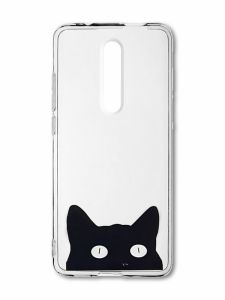 Прозорий чохол на Xiaomi Mi 9T / K20 Котик (принт 119)