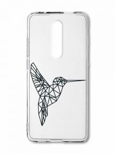 Прозорий чохол на Xiaomi Mi 9T / K20 Колібрі (принт 122)