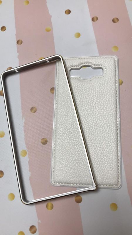 Бампер металевий для SAMSUNG Galaxy A7 Білий