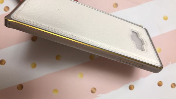 Бампер металевий для SAMSUNG Galaxy A7 Білий