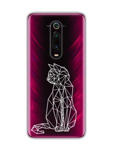 Прозорий чохол на Xiaomi Mi 9T / K20 Котик (принт 125)