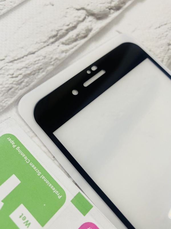 Захисне скло 3D для Apple iPhone 6 Plus Чорна рамка