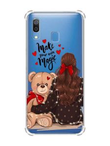 Чохол з потовщеними кутами на Samsung Galaxy A30 (2019) / A20 (2019) Дівчина з ведмедиком (принт 188)