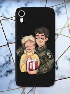 Матовий чорний чохол на Apple iPhone XR Подарунок Перемога (патріотичний принт 178)