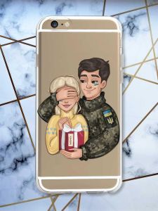 Прозорий чохол на iPhone 6/6s :: Подарунок Перемога (патріотичний принт 178)